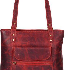 Shoulder Bag with Front and Back Zipper pocket with Large storage capacity